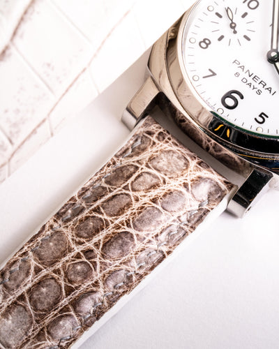 Bespoke Watch Strap in Natural Himalayan Crocodile