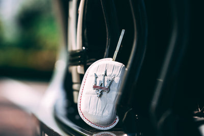 Bespoke Key Fob Cover in White Crocodile