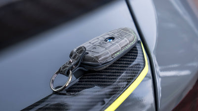 Bespoke Key Fob Cover in Grey Crocodile