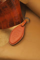 Bespoke Key Fob Cover in Orange Nappa