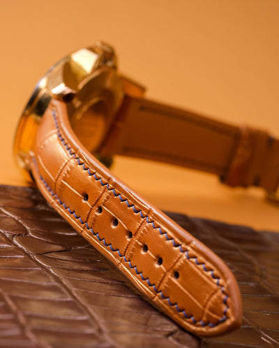 Bespoke Watch Strap in Champagne Gold Alligator