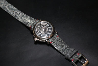 Bespoke Watch Strap in Grey Stingray