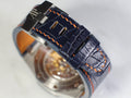 Bespoke Watch Strap in Navy Blue Crocodile